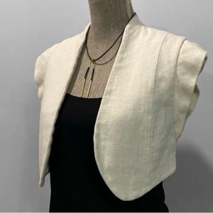 Aritzia Wilfred Linen Sleeveless Bolero top Size 4